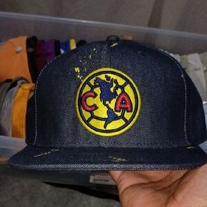 Blue Cap with CA Logo, Club America, Size 7 5/8 Brand New With Tags